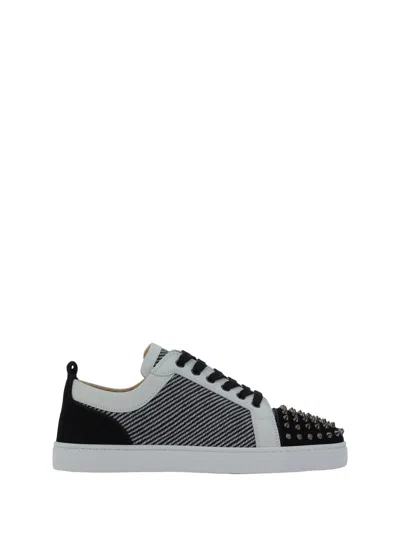 Shop Christian Louboutin Louis Junior Orlato Sneakers In Black/white