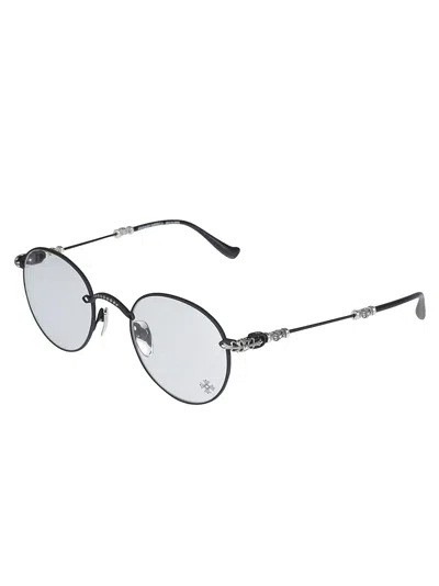 Shop Chrome Hearts Bubba-a Round Glasses In Black