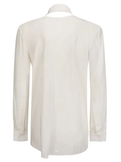 Shop Helmut Lang Scarf Top Rev In White