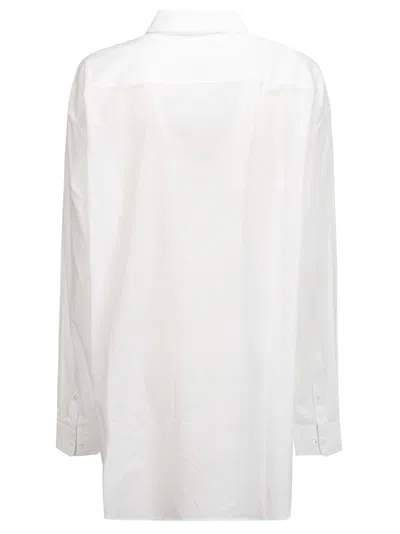 Shop Helmut Lang Oversized Shirt In White