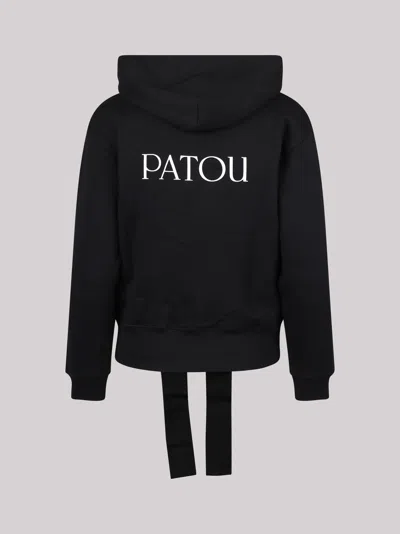 Shop Patou Drawstring Logo Hoodie