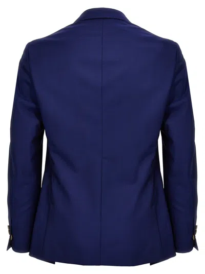Maurizio Miri Double-breasted Suit In Blue