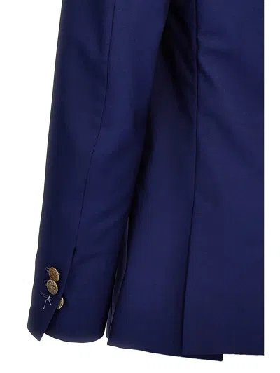 Maurizio Miri Double-breasted Suit In Blue