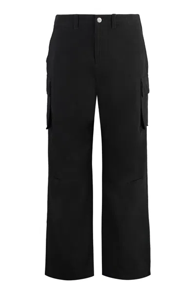 Shop Our Legacy Mount Cotton Cargo-trousers In Black