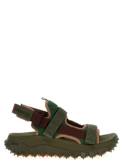 Shop Moncler Trailgrip Vela Sandals In Multicolor