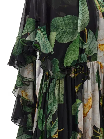 Shop Giambattista Valli Giant Bloom Dress In Multicolor
