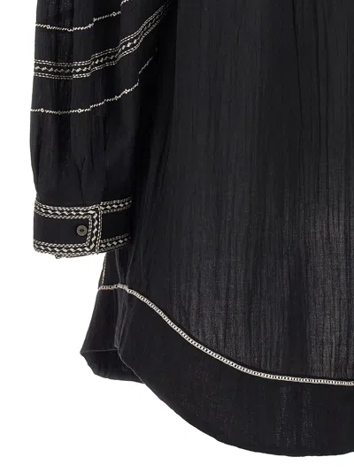 Shop Marant Etoile Pradel Dress In White/black