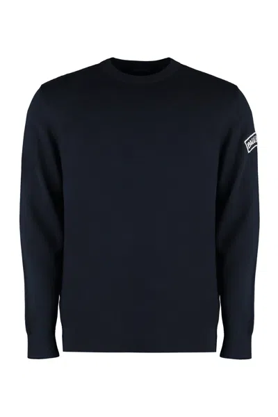 Shop Paul&amp;shark Cotton Crew-neck Sweater In Blue
