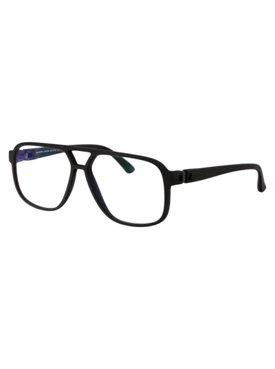 Shop Mykita Concord Glasses In 354 Md1 Pitch Black Clear