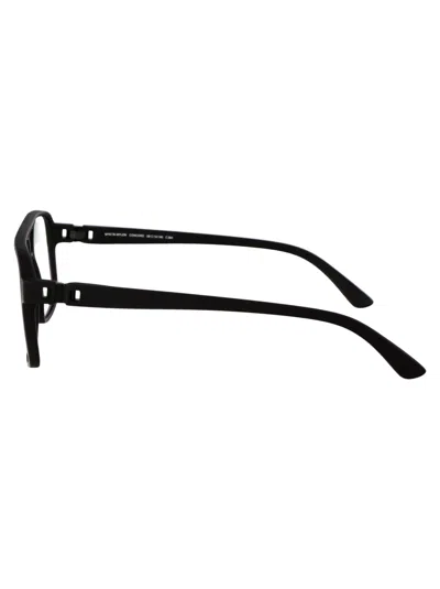 Shop Mykita Concord Glasses In 354 Md1 Pitch Black Clear
