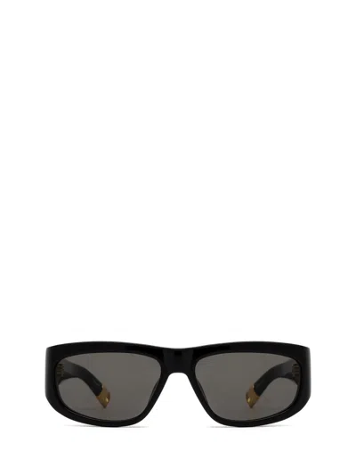 Shop Jacquemus Jac2 Black Sunglasses