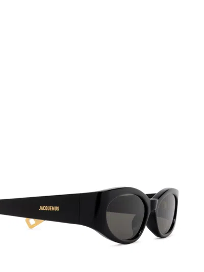 Shop Jacquemus Jac4 Black Glasses