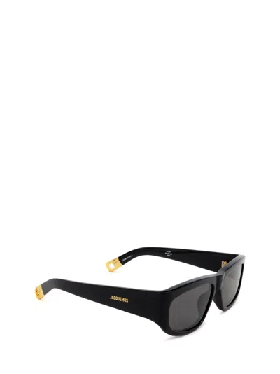 Shop Jacquemus Jac2 Black Sunglasses