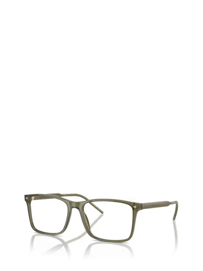 Shop Giorgio Armani Ar7258 Transparent Green Glasses