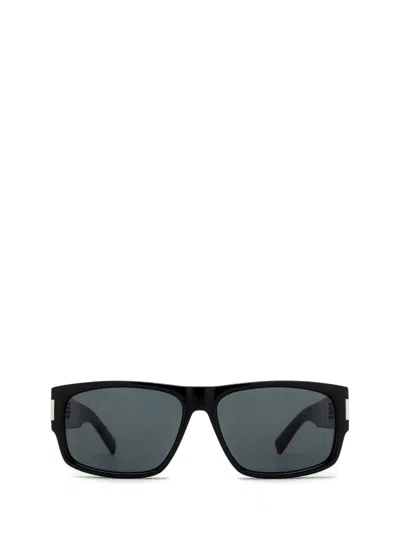 Shop Saint Laurent Sl 689 Black Sunglasses