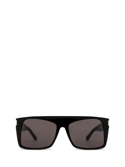 Shop Saint Laurent Sl 651 Black Sunglasses