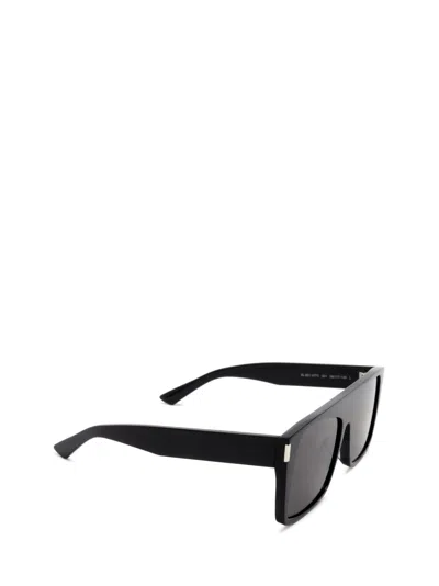 Shop Saint Laurent Sl 651 Black Sunglasses