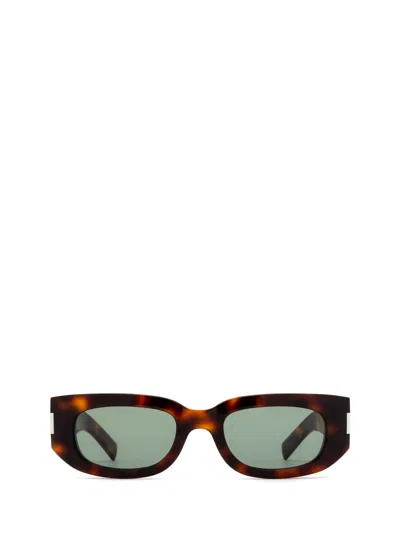 Shop Saint Laurent Sl 697 Havana Sunglasses