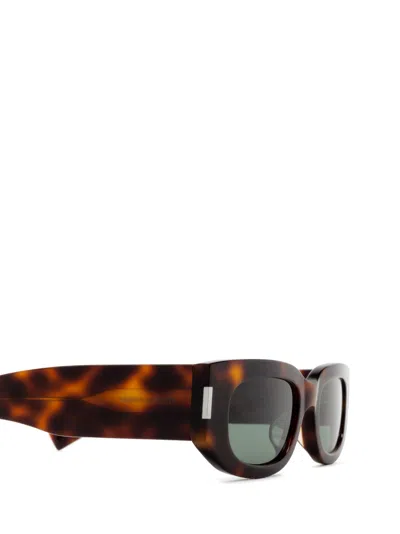 Shop Saint Laurent Sl 697 Havana Sunglasses