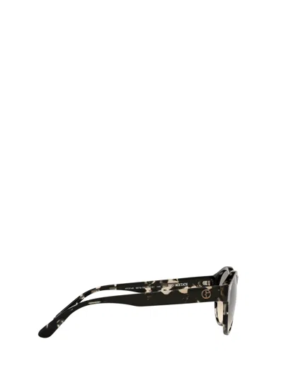 Shop Giorgio Armani Ar8146 Grey Havana Sunglasses
