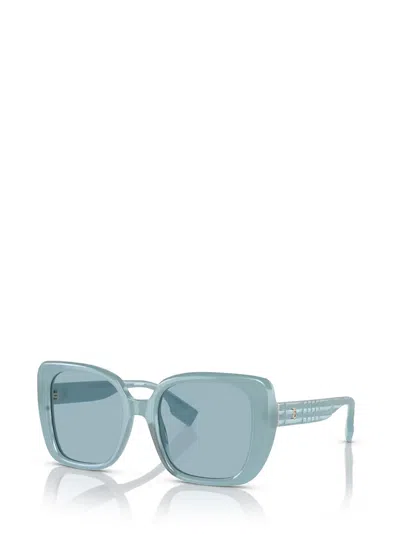 Shop Burberry Eyewear Be4371 Azure Sunglasses
