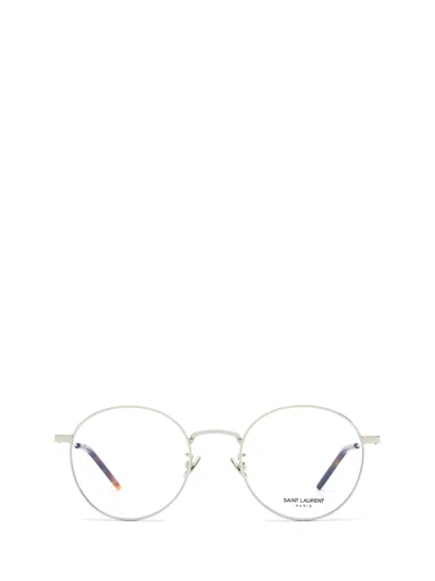 Shop Saint Laurent Sl 237/f Silver Glasses