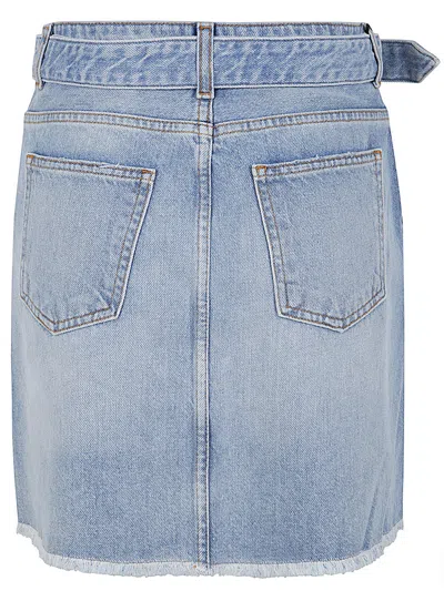 Shop Twinset Denim Mini Skirt