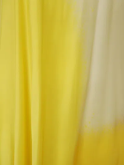 Gianluca Capannolo Isabelle Silk Dress In Yellow Shadows