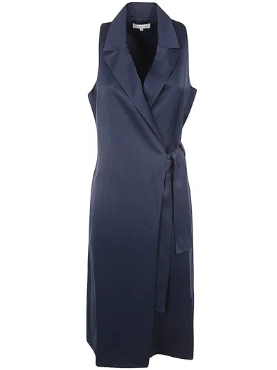 Shop Antonelli Muller Sleeveless Dress In Blue