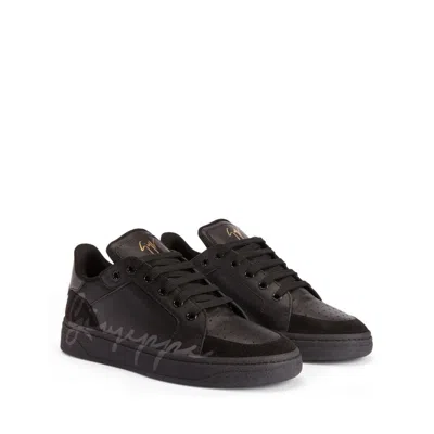 Shop Giuseppe Zanotti Low-top Sneakers In Black