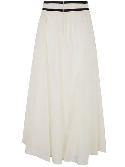 Shop Seventy Long Skirt In Cream