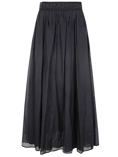 Shop Seventy Long Skirt In Black