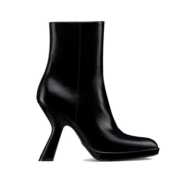 Shop Dior D-fiction Ankle Boots In Black