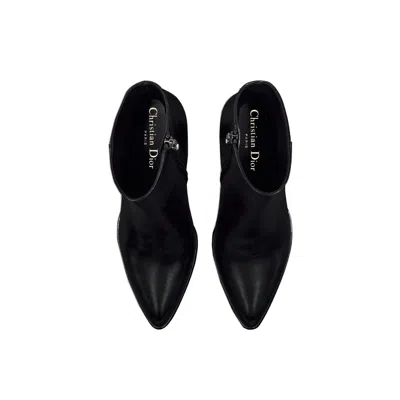 Shop Dior D-fiction Ankle Boots In Black