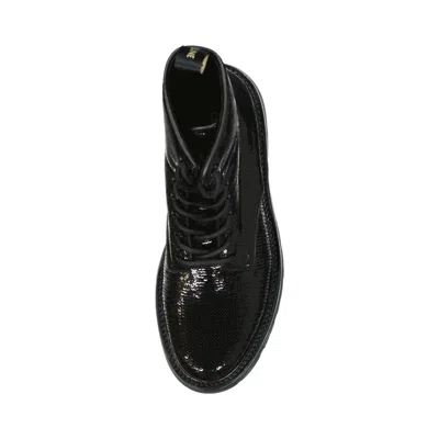 Shop Celine Lace-up Boots In Black