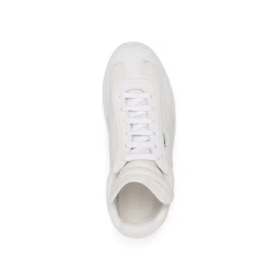 Shop Bally Leather Sneakers In White