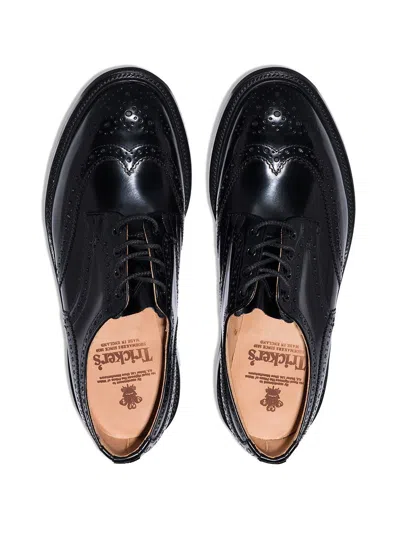 Shop Tricker's Bourton Lace Up In Black