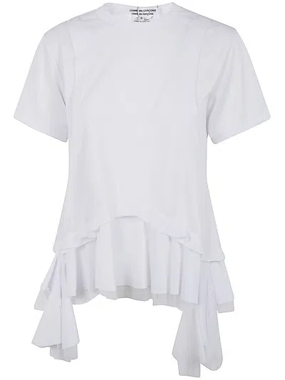 Shop Comme Des Garçons Comme Des Garçons Tulle T-shirt In White White