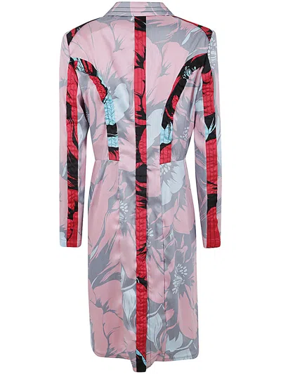Shop Comme Des Garçons Printed Trench In Multi