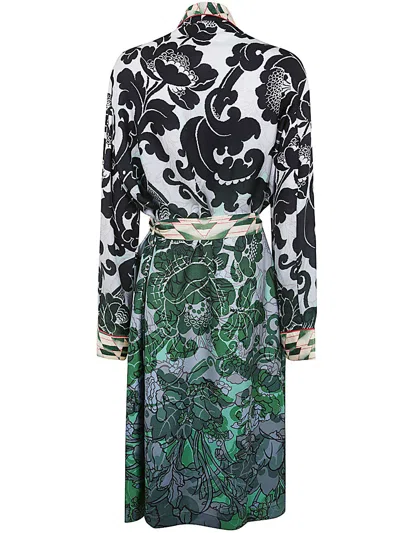 Shop Pierre-louis Mascia Printed Long Kimono In Multi