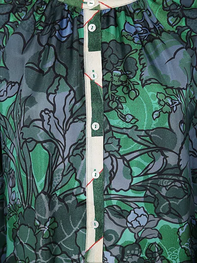 Shop Pierre-louis Mascia Printed Silk Twill Dress In Multi