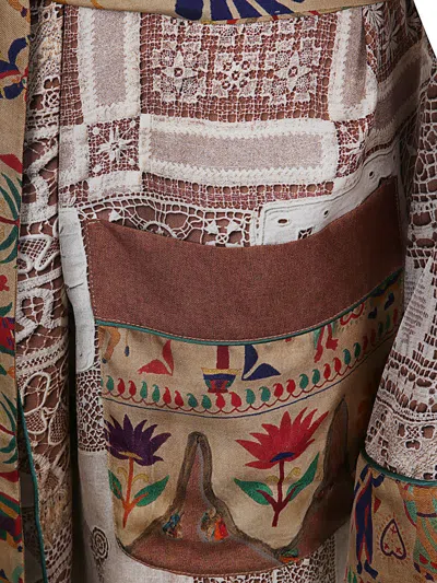 Shop Pierre-louis Mascia Printed Long Kimono In Multi