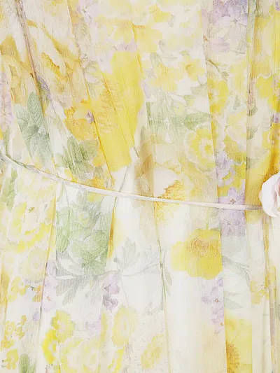 Shop Zimmermann Harmony Flutter Dress In Citgrpr Citrus Garden Print