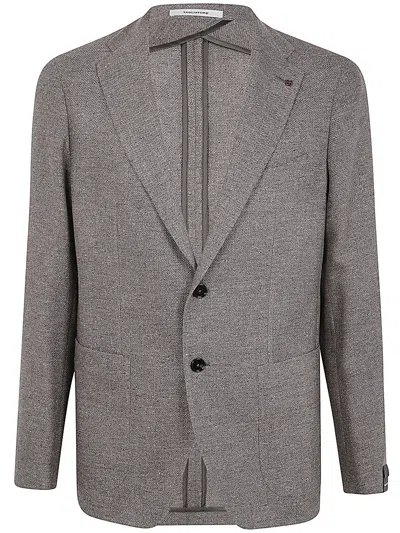 Shop Tagliatore Single Breasted Blazer In Dove Grey