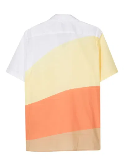Shop Ps By Paul Smith Mens Ss Casual Fit Shirt In Yellows