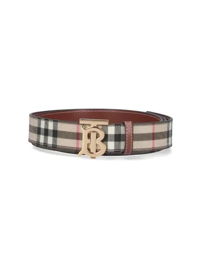 Shop Burberry Belt In Beige