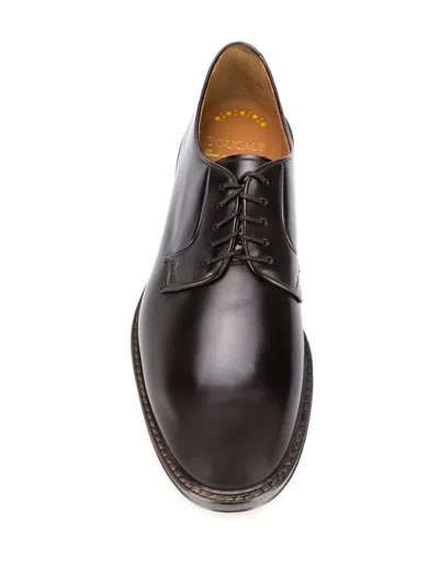 Shop Doucal's Derby Shoes In Ebony