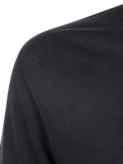 Shop Md75 Classic Round Neck Pullover In Basic Black