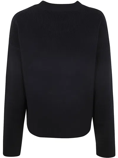 Shop Ami Alexandre Mattiussi Red Adc Crew Neck Sweater In Black