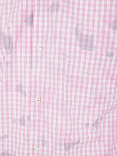 Shop Comme Des Garçons Shirt Mens Shirt Woven In Pink Check